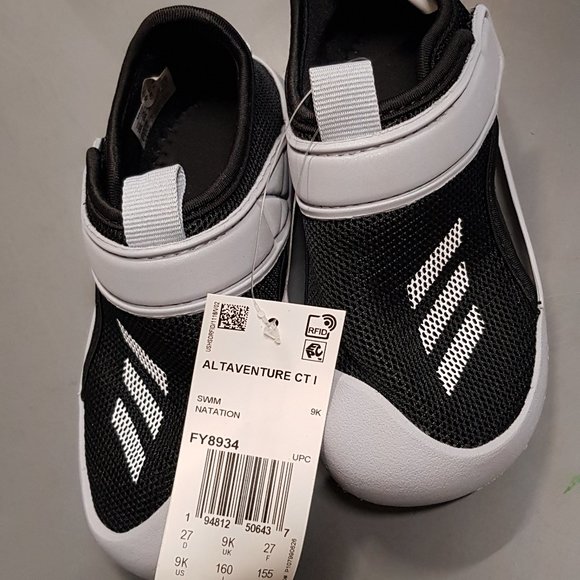 Adidas Altaventure Swim Shoes (BLACK/GRAY) - Picture 1 of 4
